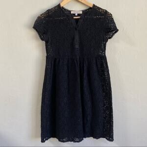 See By Chloe Black‎ Lace Short Sleeve Dress